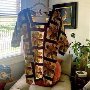 Vintage Smock Cover Up Dress